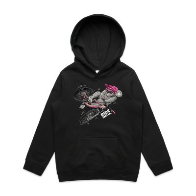 Alternative view of Kiri the Koala Pink helmet Hoodie- 5 Colours to Choose from