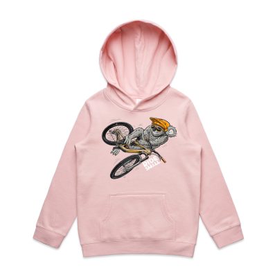 Alternative view of Kiri the Koala Orange helmet Hoodie- 5 Colours to Choose from